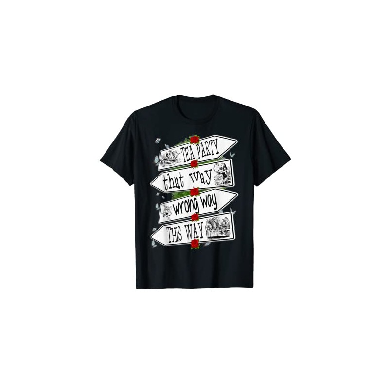 Alice in Wonderland Men's Women's Children's T-Shirt, black