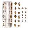 Housoutil Nail Art Rhinestones Multi-Shaped Crystals for Nail Decoration Craft