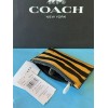 Coach NWT Coach Zip Card Case With Tiger Print HONEY/BLACK-MU