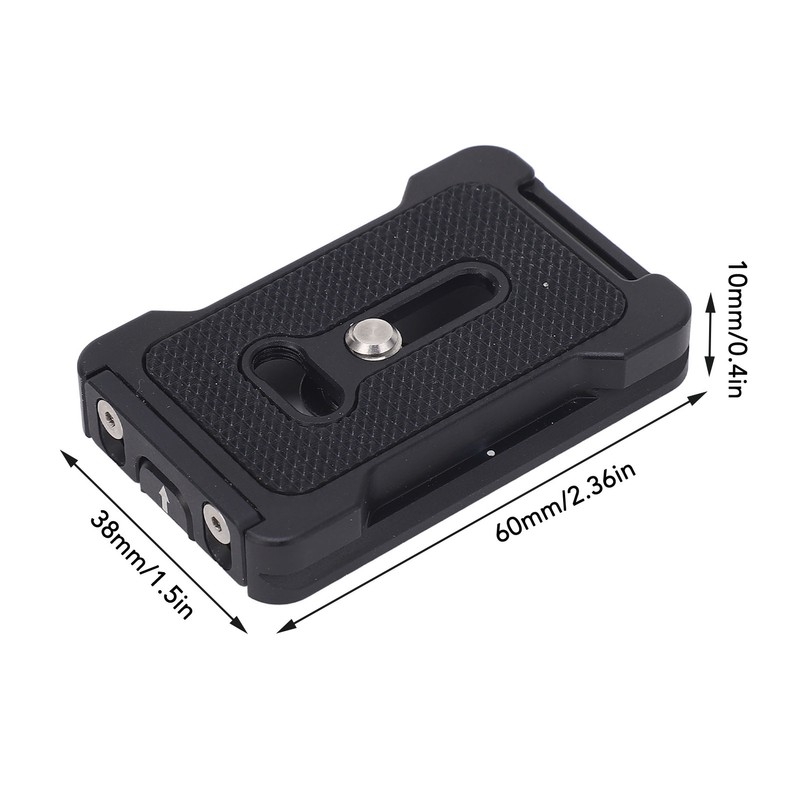 Adjustable Quick Release Plate with Anti Twist Clamp Tripod Adapter