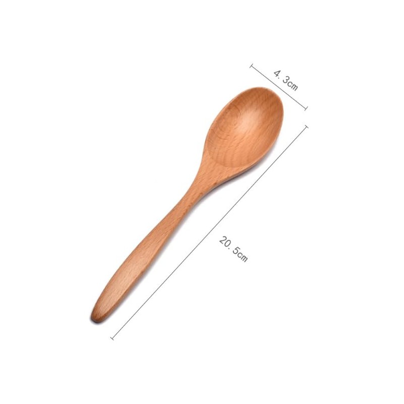 Honey ice Cream Mixer Small Wooden Spoon Wooden Tableware Household
