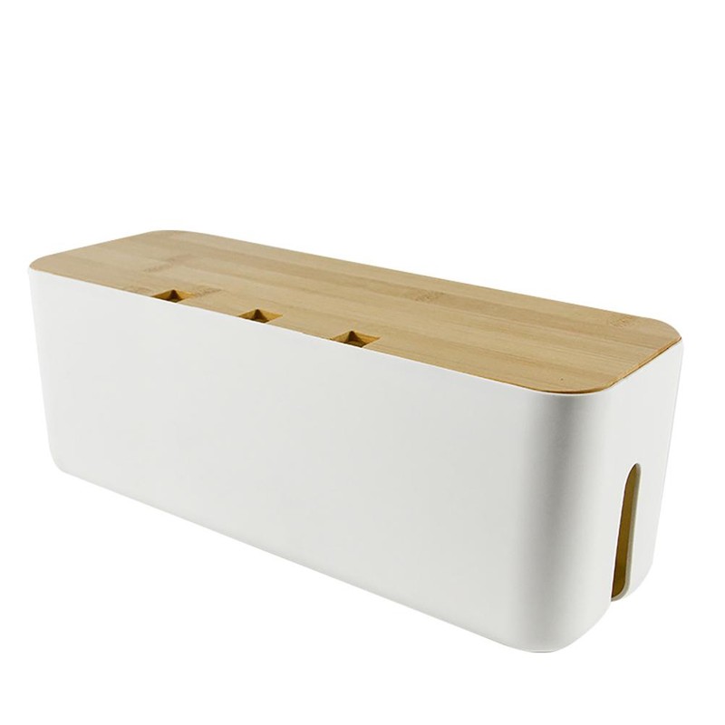 Cable Management Box Cord Organizer Box Hides Power Strips Behind