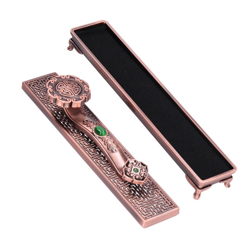 Metal Incense Holder Ruyi Antique Incense Stick Burner for Home