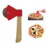Makom Home Cortador De Pizza Acero Inox Mango De Bambú