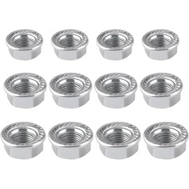GNHG Pack of 12 Bicycle Axle Rear Wheel, Carbon Steel M8/M10/M12 Bicycle Nuts Front Wheel and Rear Wheel Bicycle Accessories for Front and Rear Mountain Bike Wheel Axle