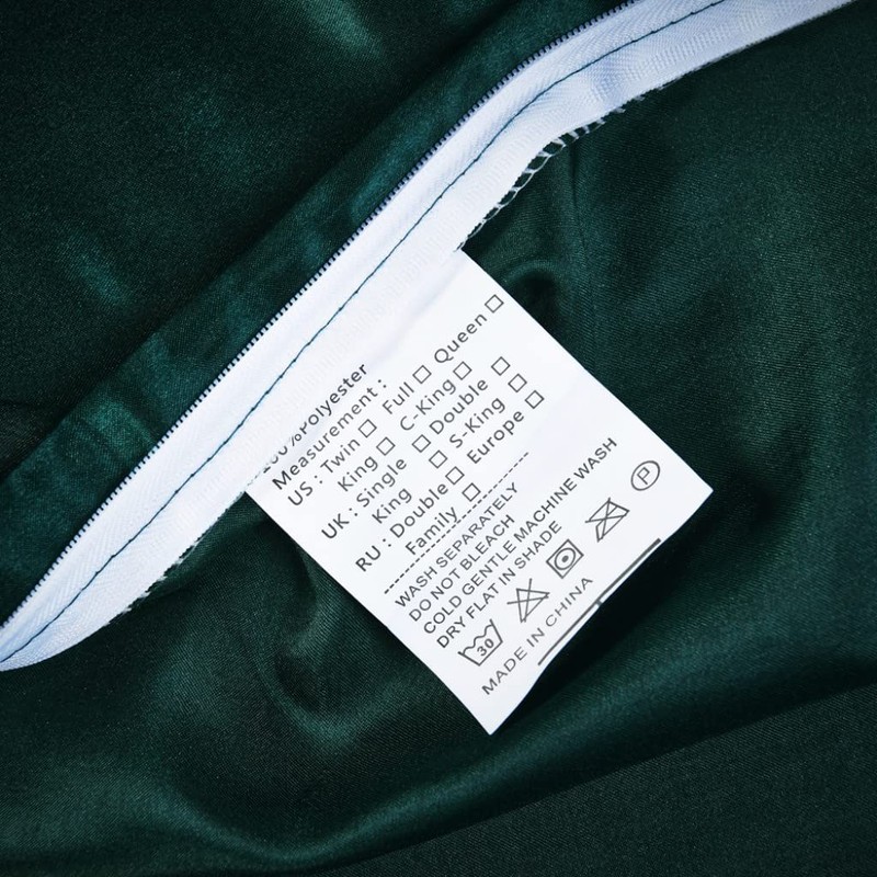 Silk Like Satin Bedding Set Queen Luxury Emerald Green Silky