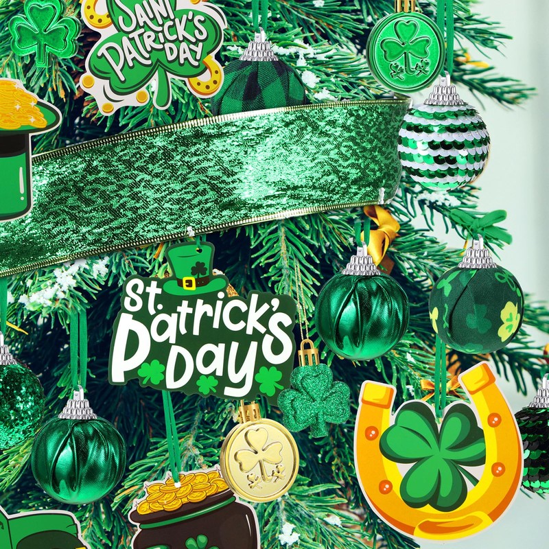 Halfchet St. Patricks Day Tree Ornaments Decorations St Patrick's Day