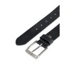 camel active Men's Basic Leather Belt, black