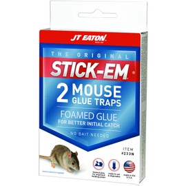J T Eaton JT Eaton 233N Stick Em Mouse, Set of 2, 2 Glue Traps, Multi