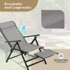 Athena Collection Zero Gravity Outdoor Lounge Chair Recliner Set of