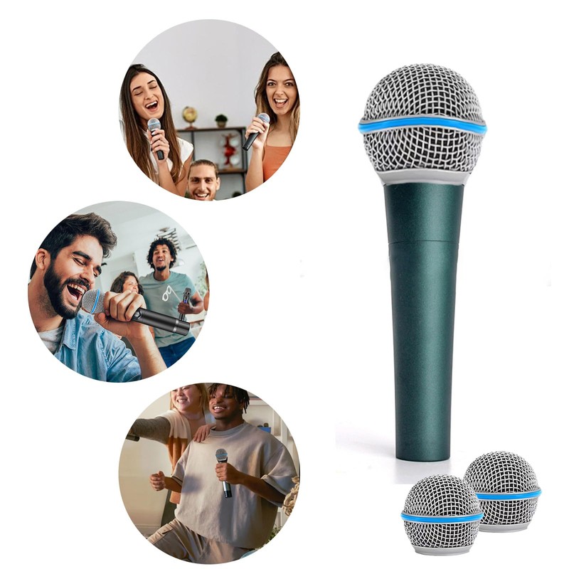 2 x Microphone Replacement Grille Compatible with BETA 58A, Mic