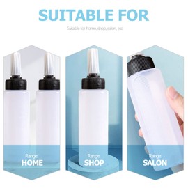 Beavorty 4Pcs Applicator Bottle Hair Color Squeeze Bottle Hair Cleaning Washing Bottle Color Applicator Bottle for Home Salon 150ml