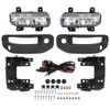 DOTCOM Front Bumper LED Fog Lights Lamps & Bracket &