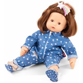 Gotz 2427117 Maxy Muffin Stars - 16.5" Baby Doll with Short Brown Hair and Brown Sleeping Eyes