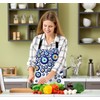BGBDEIA Blue Evil Eye Apron for Women Men, Adjustable Apron
