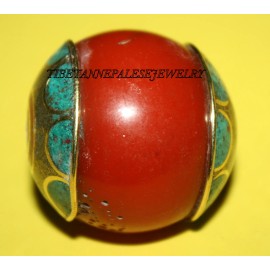 Handmade Nepal beads 1 Nepalese Beads Tibet Beads handmade beads Turquoise beads  B122