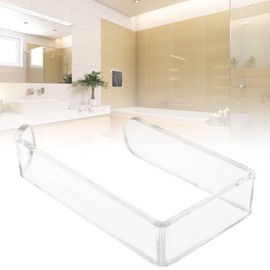 Toilet Roll Holder No Drilling Acrylic Transparent Wall Mount Toilet Roll Holder for Bathroom Kitchen