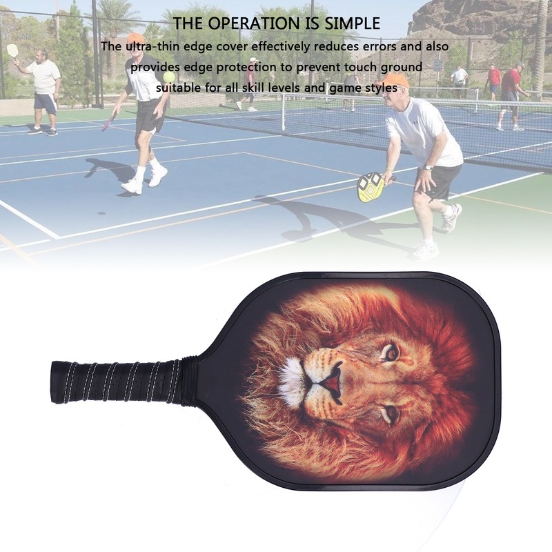 LEIJIAER Pickleball Paddle Set Carbon Fiber Face Racket with 2Pcs