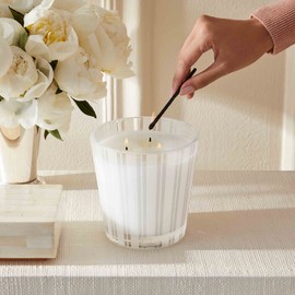 NEST New York Scented 3-Wick Candle, Santorini Olive & Citron - 21.2 oz - Up to 100-Hour Burn Time - Reusable Glass Vessel