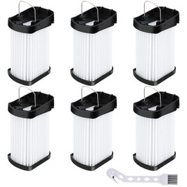Erinice 6 Pack Replacement Fabric Filter Compatible with Shark Cordless Handheld Vacuum WANDVAC WV401 WV401BL WV401PK WV403BR WV410PR WV410BL Compare to Part XFFWV400