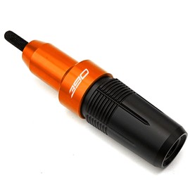 ZYAKOMO Motorcycle Exhaust Slider Compatible with 390 Adventure 390ADV Duk 390 RC 390 RC390 Falling Protection Crash Pad Sliders (Orange)