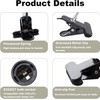 FEYAIM Clip Desk Lamp Socket 2 Pack Flexible Gooseneck Lamp