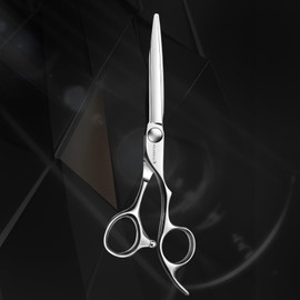 AOLANDUO Barber Scissors (6 Inches) - Very Sharp - Offset Design with Japanese JP440C Stainless Steel Hair Cutting Scissors for Hairdressers - Gentle Movement - Fine Craftsmanship - Barber Scissors