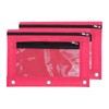 PATIKIL Pencil Pouch for 3 Rings Binder, 2 Pack Oxford