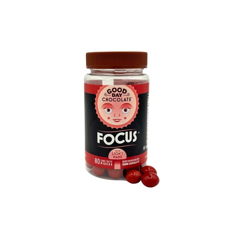 Good Day Chocolate Dark Chocolate Focus 80ct (NEW)