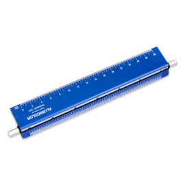 Alumicolor Select-a-Scale Engineer Drafting Tool w/Rotating Calibration Rod (6IN, Blue)
