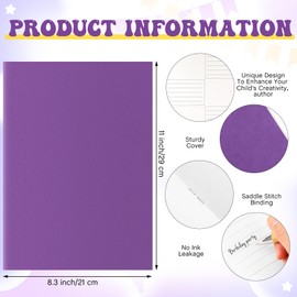 MotiMind 12 Pcs Story Book for Kids Blank Books for Kids to Write Stories Make Your Own Comic Book Creative Writing for Kids 8.3 x 11 Inch B Journals Notebook Primary Composition School Supplies