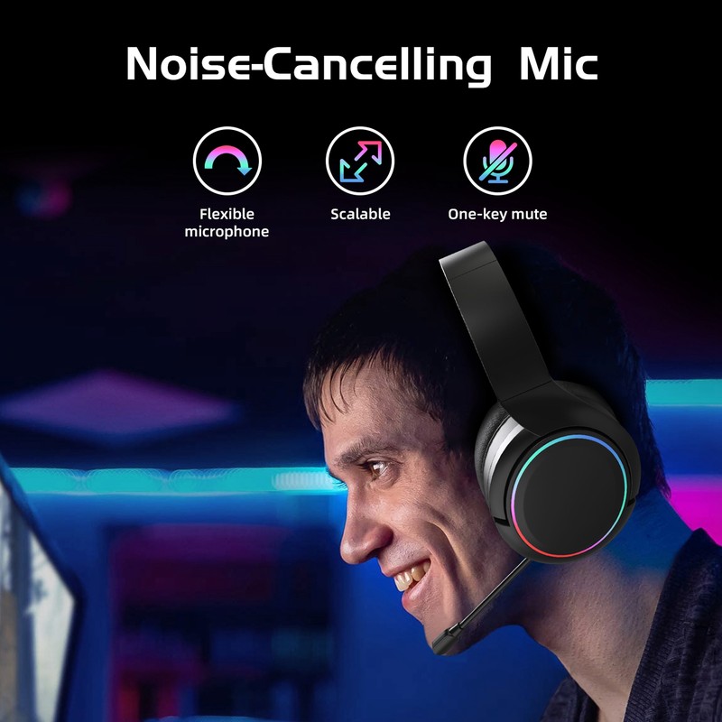 Wireless Headset 2.4G Bluetooth 5.1 Wireless Dual Mode Stereo Noise