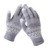 Snowflake Brushed Double Thermal Knit Gloves / 눈꽃 기모 이중 보온 니트 털장갑