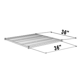 Chrome Wire Shelf Unit 36"x36", NSF Steel Wire Shelving for Home Or Commercial Use (2 Pack)