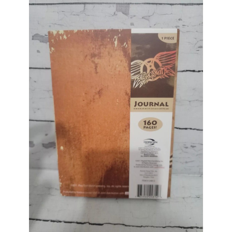 Rag Doll Merchandising Aerosmith Journal With Attached Bookmark Blank Date