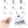 Ieron 200 pcs Stainless Steel Thread Insert Set, Self-Tapping Threaded