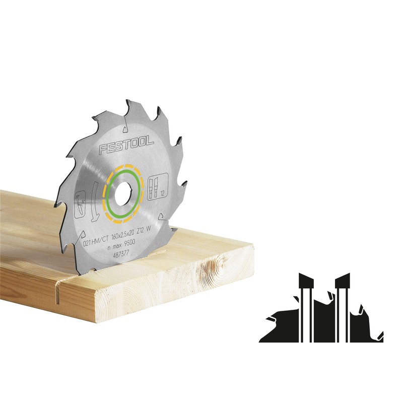 Festool 768129 Standard Saw Blade 160x2,2x20 W18 for TS, TSC