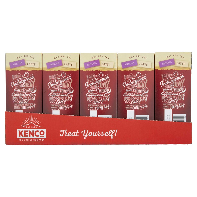 Kenco Cappuccino Unsweetened Instant Coffee Sachets (Pack of 5, Total