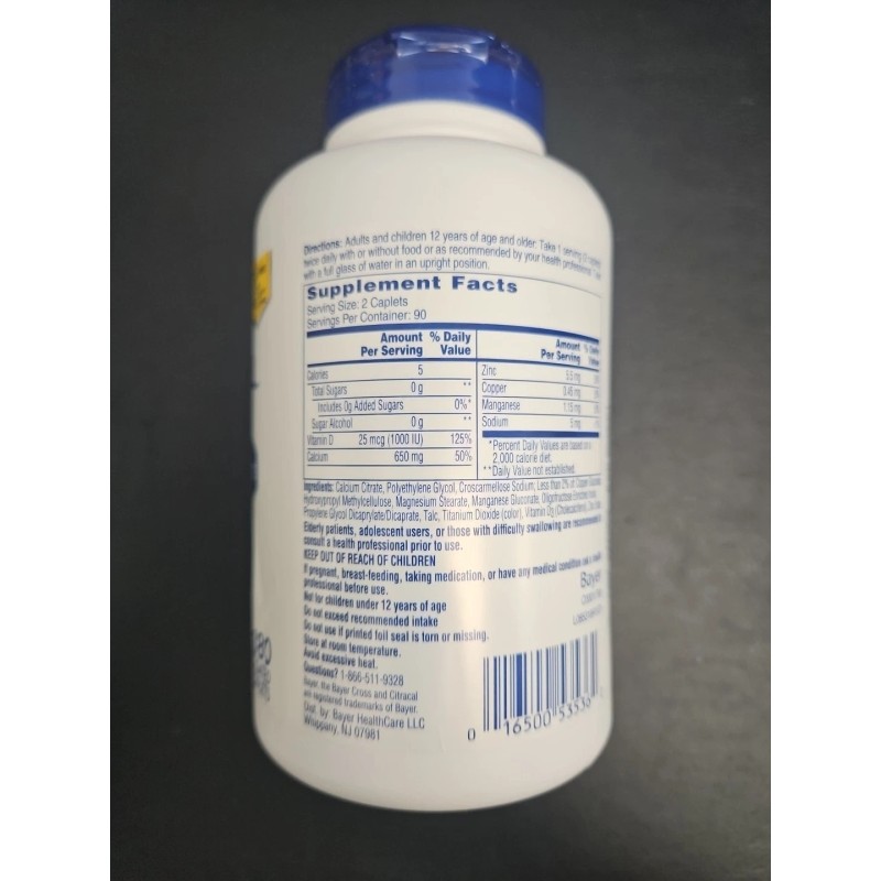 Citracal Maximum Calcium Citrate Plus D3 180 capsuls
