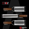 REDSALT® Premium Zester Julienne Stainless Steel Grater Set with Wooden