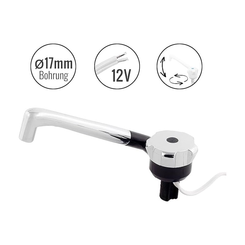 Comet Nova Super Tap Black / Chrome with Switch