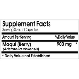 Naturetition Supplements Maqui Berry 900mg ~ 90 Capsules - No Additives