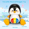 Baby Toys 6-12 Months, Musical Penguins Crawling Infant Toys, Early