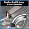 A ABSOPRO 4Pcs OD 1Inch 90 Degree Stainless Steel Bend
