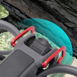 Craznick Avata 2 Gimbal Bumper - PTZ Protect Bar Avata 2 Camera Anti-Collision Gimbal Protector Lens Protection Guard Bumpers Aluminum Alloy for DJI Avata 2 FPV Drone Accessories Red