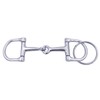 Terizger Horse Bit Key Chain,D‑Shaped Snaffle Keychain Durable Silver D‑Ring