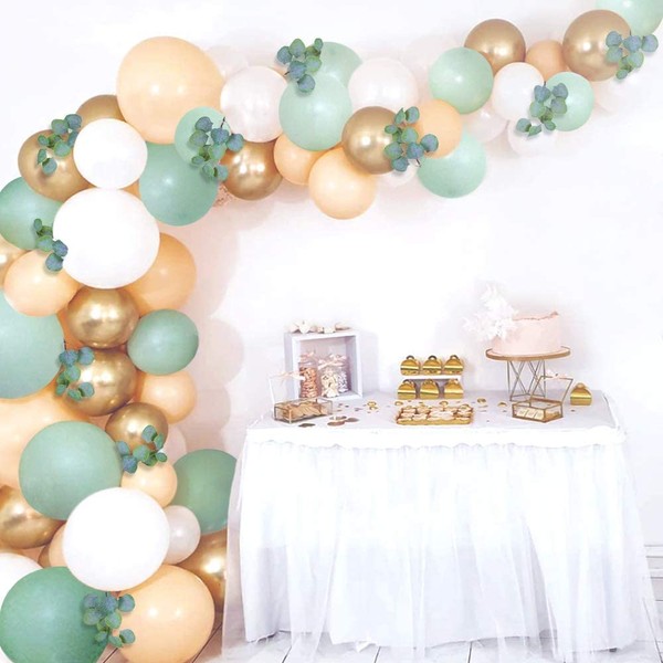 Sweet Baby Co. Sage Green Balloon Garland Arch Kit with