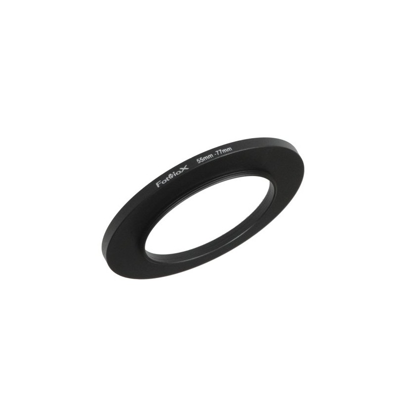 Fotodiox Metal Step Up Ring, Anodized Black Metal 55mm-77mm, 55-77