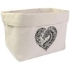Large 'Heart-Shaped Dragon' Canvas Organiser/Storage Bag (OR00032800)