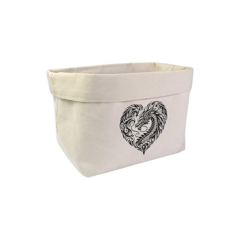 Large 'Heart-Shaped Dragon' Canvas Organiser/Storage Bag (OR00032800)